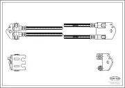 Bremsschlauch Hinterachse CORTECO 19032831