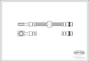 Bremsschlauch Vorderachse CORTECO 19032838