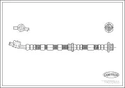 Bremsschlauch Vorderachse CORTECO 19032855