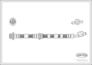 Bremsschlauch Vorderachse CORTECO 19032856