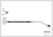 Bremsschlauch Vorderachse rechts CORTECO 19032884
