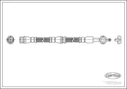 Bremsschlauch Hinterachse CORTECO 19032886