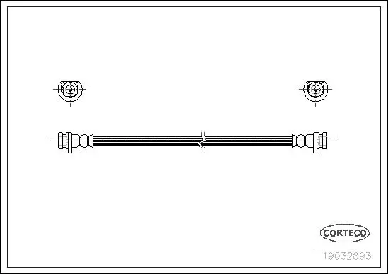 Bremsschlauch Hinterachse CORTECO 19032893