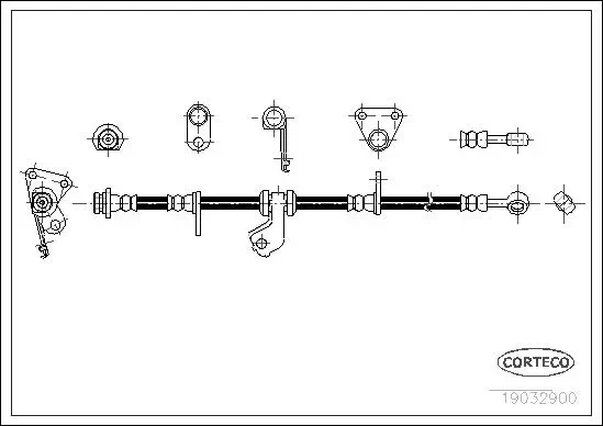 Bremsschlauch Vorderachse CORTECO 19032900