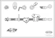 Bremsschlauch Vorderachse CORTECO 19032904