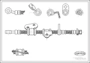 Bremsschlauch Vorderachse CORTECO 19032905