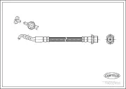 Bremsschlauch Vorderachse CORTECO 19032918
