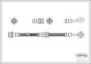 Bremsschlauch Vorderachse CORTECO 19032945