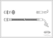 Bremsschlauch Vorderachse CORTECO 19032952