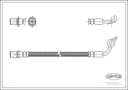 Bremsschlauch Vorderachse rechts CORTECO 19032953