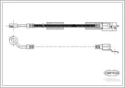 Bremsschlauch Vorderachse links CORTECO 19032955