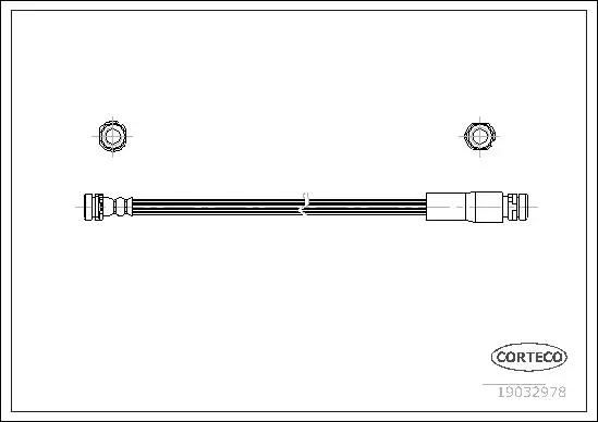 Bremsschlauch Hinterachse CORTECO 19032978