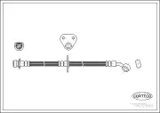 Bremsschlauch Hinterachse CORTECO 19032990