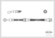 Bremsschlauch Vorderachse links CORTECO 19033003