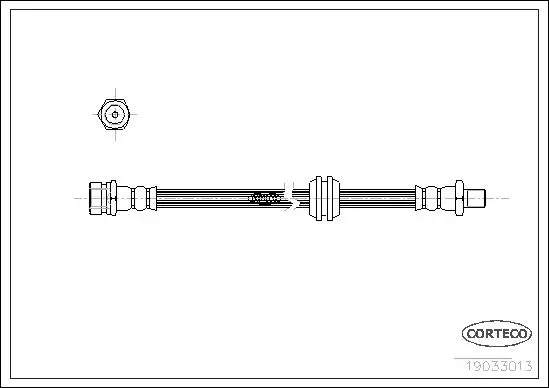 Bremsschlauch Vorderachse CORTECO 19033013