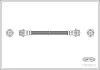 Bremsschlauch Hinterachse CORTECO 19033027