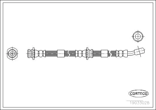 Bremsschlauch Vorderachse CORTECO 19033028