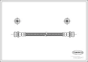Bremsschlauch Hinterachse CORTECO 19033047