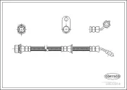 Bremsschlauch Vorderachse links CORTECO 19033054