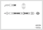 Bremsschlauch Hinterachse CORTECO 19033069