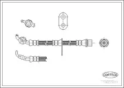 Bremsschlauch Vorderachse links CORTECO 19033071