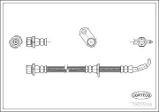 Bremsschlauch Vorderachse links CORTECO 19033096