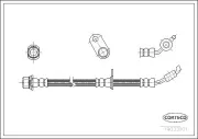 Bremsschlauch Vorderachse links CORTECO 19033101