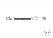 Bremsschlauch Hinterachse CORTECO 19033495