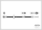 Bremsschlauch Vorderachse CORTECO 19033513