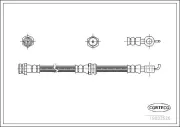 Bremsschlauch Hinterachse links CORTECO 19033526