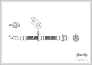 Bremsschlauch Vorderachse links CORTECO 19033535