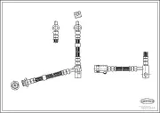 Bremsschlauch Vorderachse links CORTECO 19033544