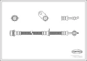Bremsschlauch Vorderachse rechts CORTECO 19033555