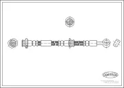 Bremsschlauch Hinterachse rechts CORTECO 19033559