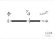 Bremsschlauch Hinterachse CORTECO 19033561