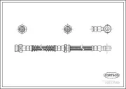 Bremsschlauch Vorderachse CORTECO 19033569