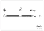 Bremsschlauch Vorderachse CORTECO 19033572