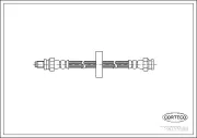 Bremsschlauch Hinterachse CORTECO 19033589
