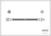 Bremsschlauch Hinterachse CORTECO 19033591