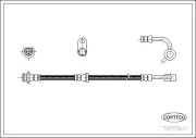 Bremsschlauch Hinterachse CORTECO 19033603
