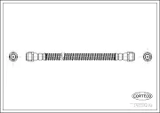 Bremsschlauch Hinterachse CORTECO 19034270
