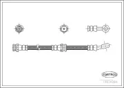 Bremsschlauch Vorderachse CORTECO 19034289