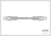 Bremsschlauch Vorderachse CORTECO 19034639