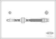 Bremsschlauch Hinterachse CORTECO 19034667