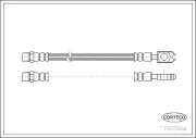 Bremsschlauch Hinterachse CORTECO 19034686