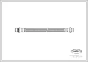 Bremsschlauch Hinterachse CORTECO 19034946
