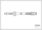 Bremsschlauch Vorderachse CORTECO 19034947