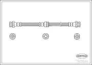 Bremsschlauch Vorderachse links Vorderachse rechts CORTECO 19035065