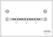Bremsschlauch Hinterachse CORTECO 19035109