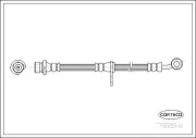 Bremsschlauch links CORTECO 19035116
